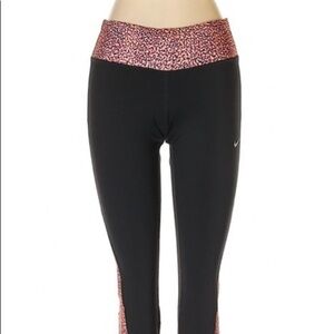 Nike Dri Fit Black Camo Top Activewear Ladies Small